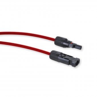 MC4 Verlängerungskabel 6mm² 1m rot 