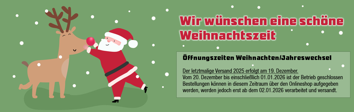 Öffnungszeiten Weihnachten/Jahreswechsel